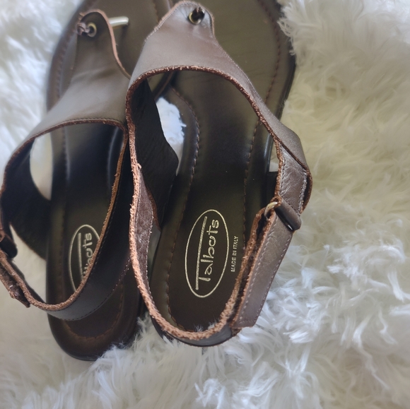 Vintage Talbot's Brown Leather Thong Sandals Size 9 N - Picture 6 of 9